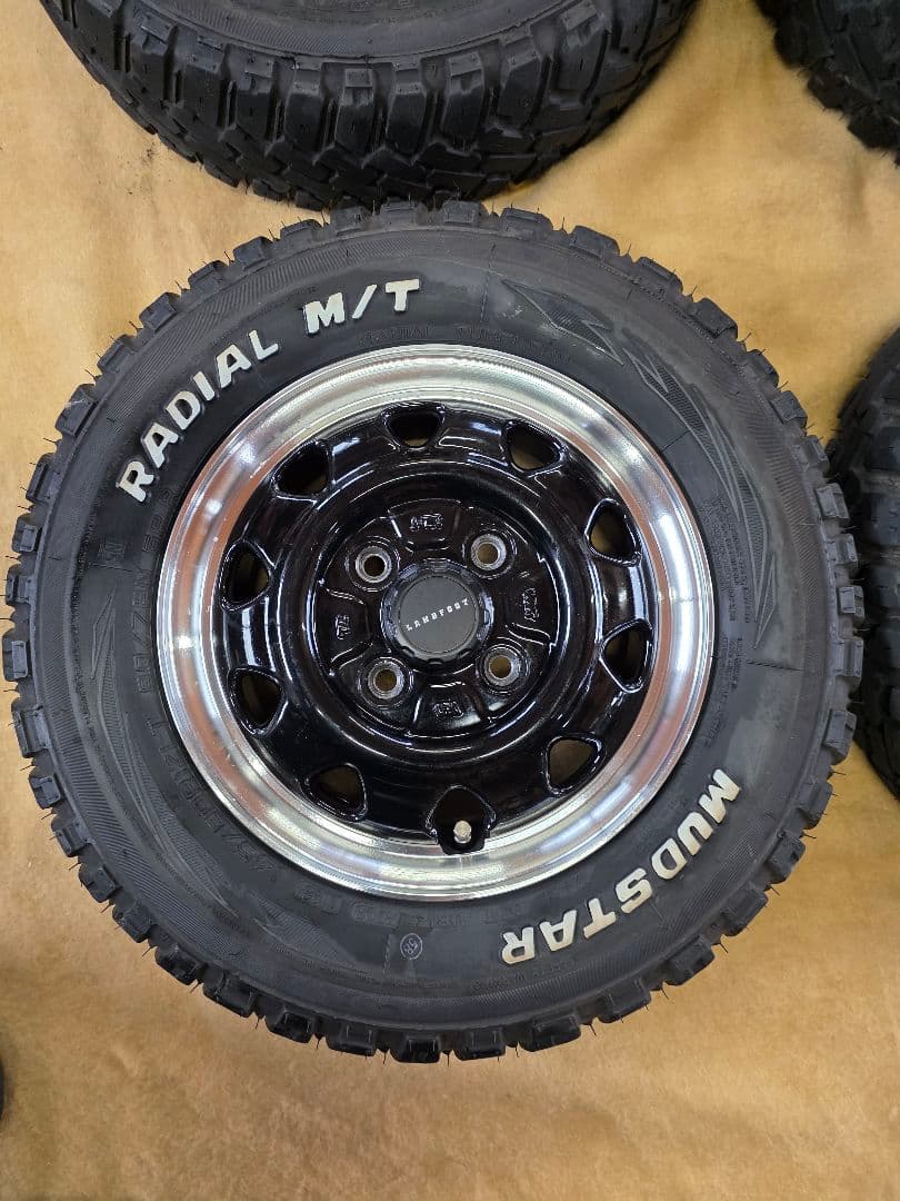 アゲアゲ軽自動車 タイヤ・ホイールセット 145/80R12LT足元決まります