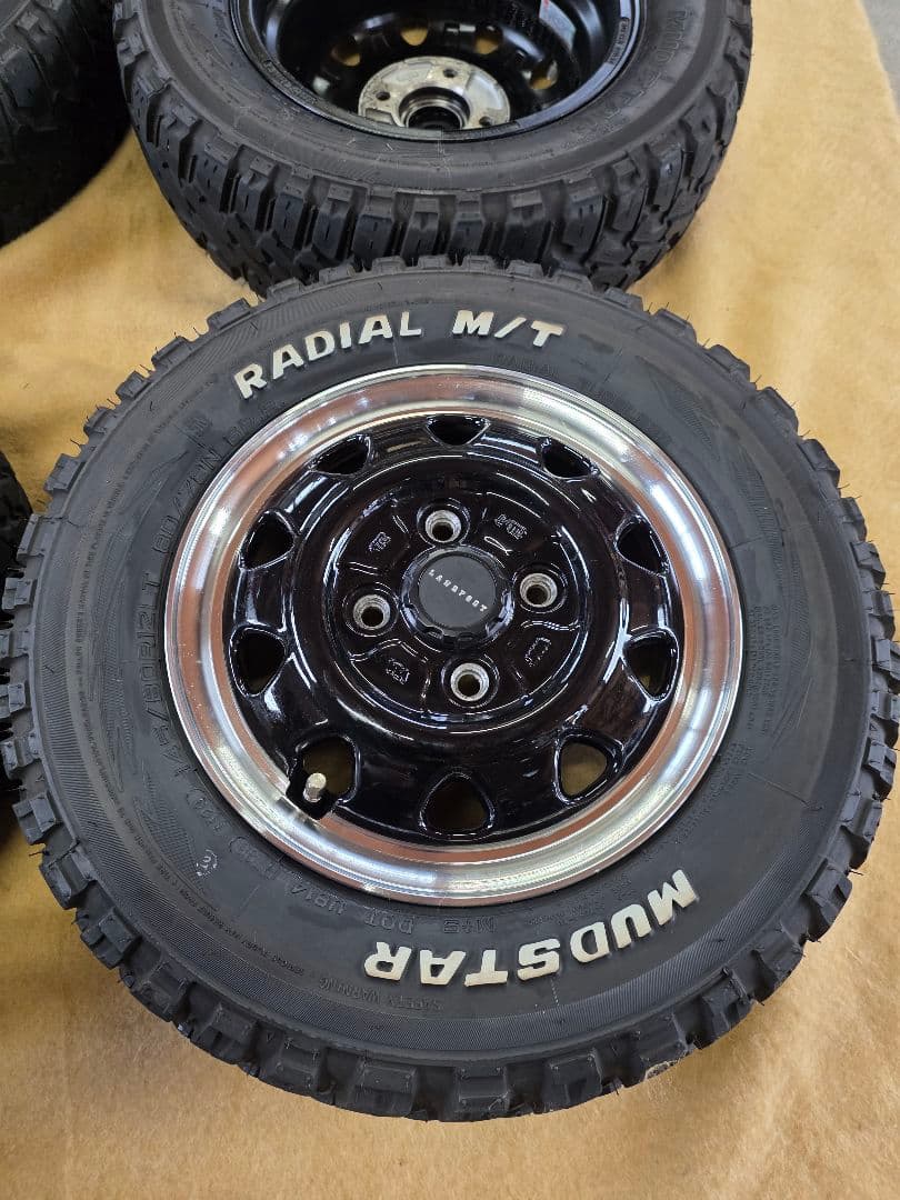 アゲアゲ軽自動車 タイヤ・ホイールセット 145/80R12LT足元決まります