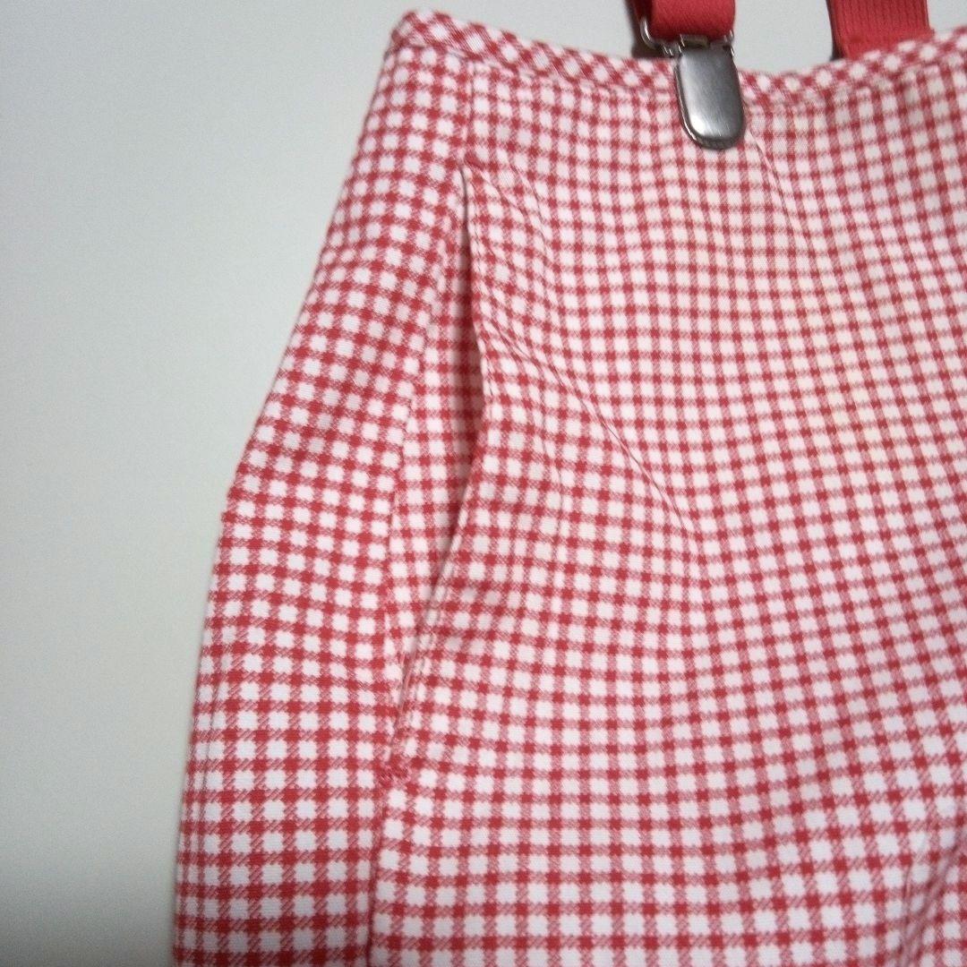 未使用品メゾピアノ　ベティ・ブープ 赤チェック スーツ　ジャケットショートパンツ