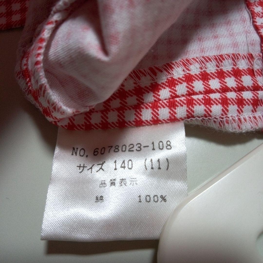 未使用品メゾピアノ　ベティ・ブープ 赤チェック スーツ　ジャケットショートパンツ