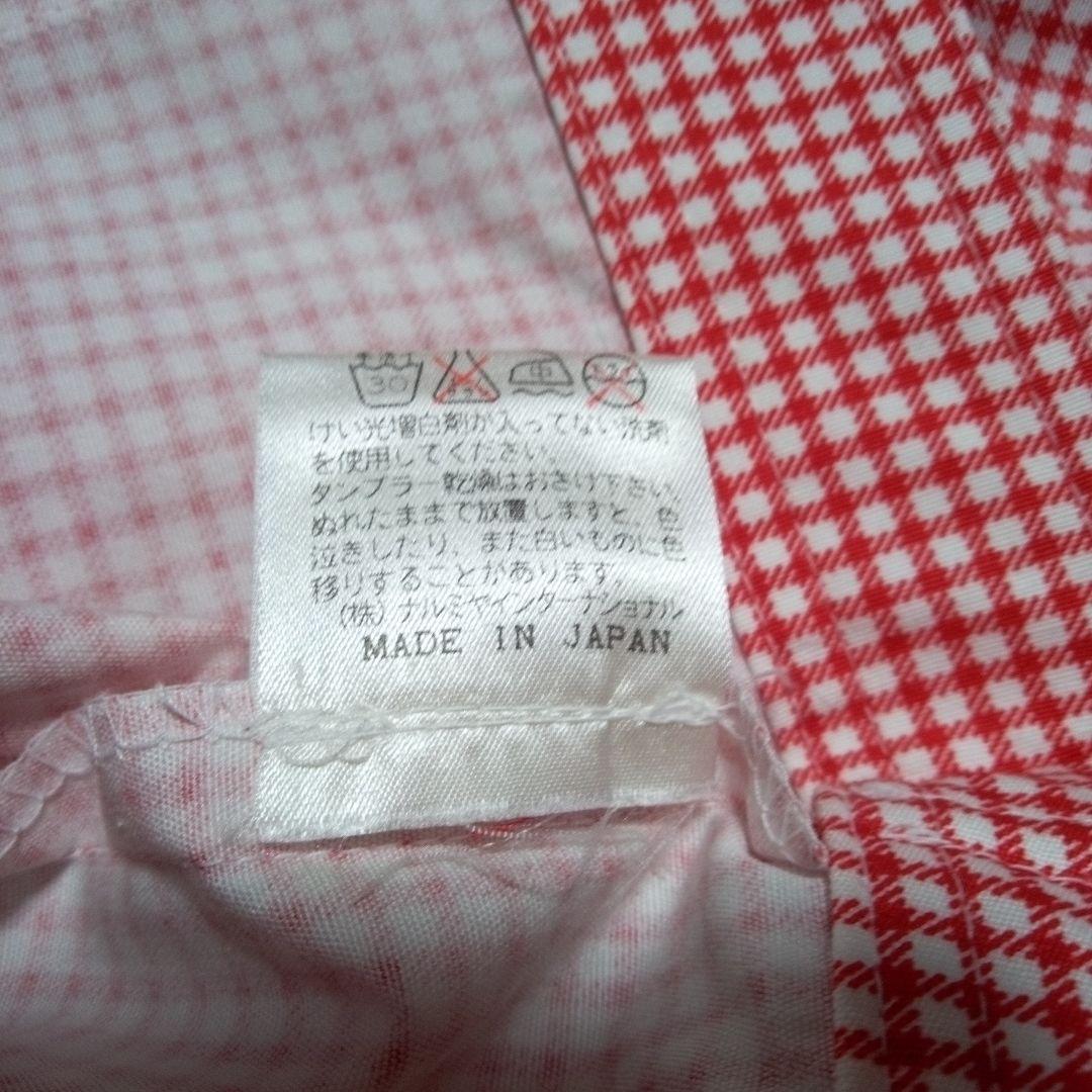 未使用品メゾピアノ　ベティ・ブープ 赤チェック スーツ　ジャケットショートパンツ