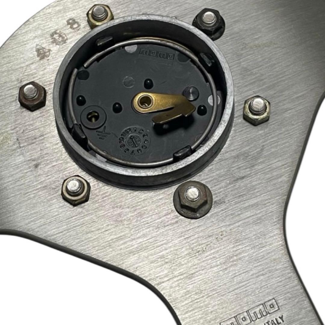 ❤️セール❤️モモファイター ウッドレザー　ステアリングホーン　ハンドル　❤️美品❤️