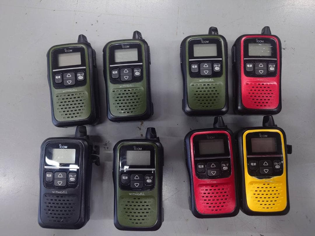 WITHCALL IC-4110 8台セット　充電器チャージャー4台付き