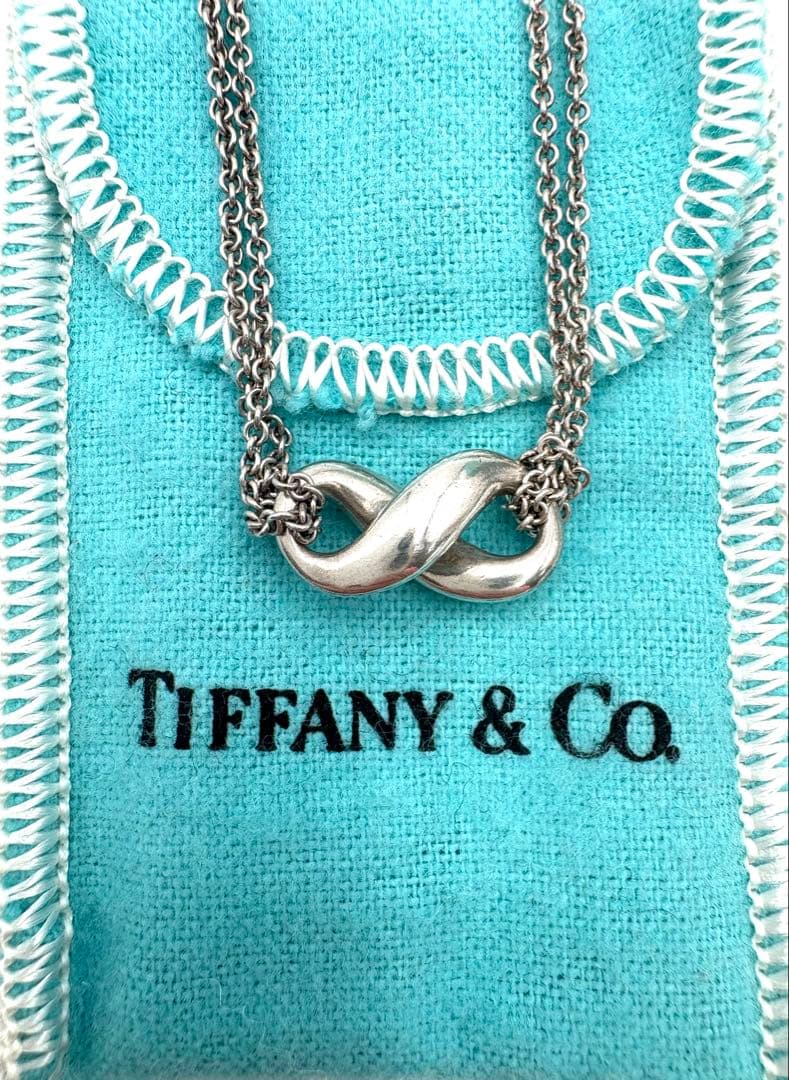 ティファニー　インフィニティ ダブルチェーン　シルバー925 ネックレス