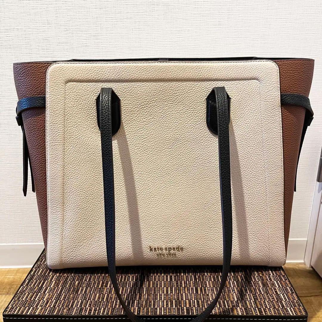 【美品】kate spade ケイトスペード トートバッグ A4大容量 ビジネス