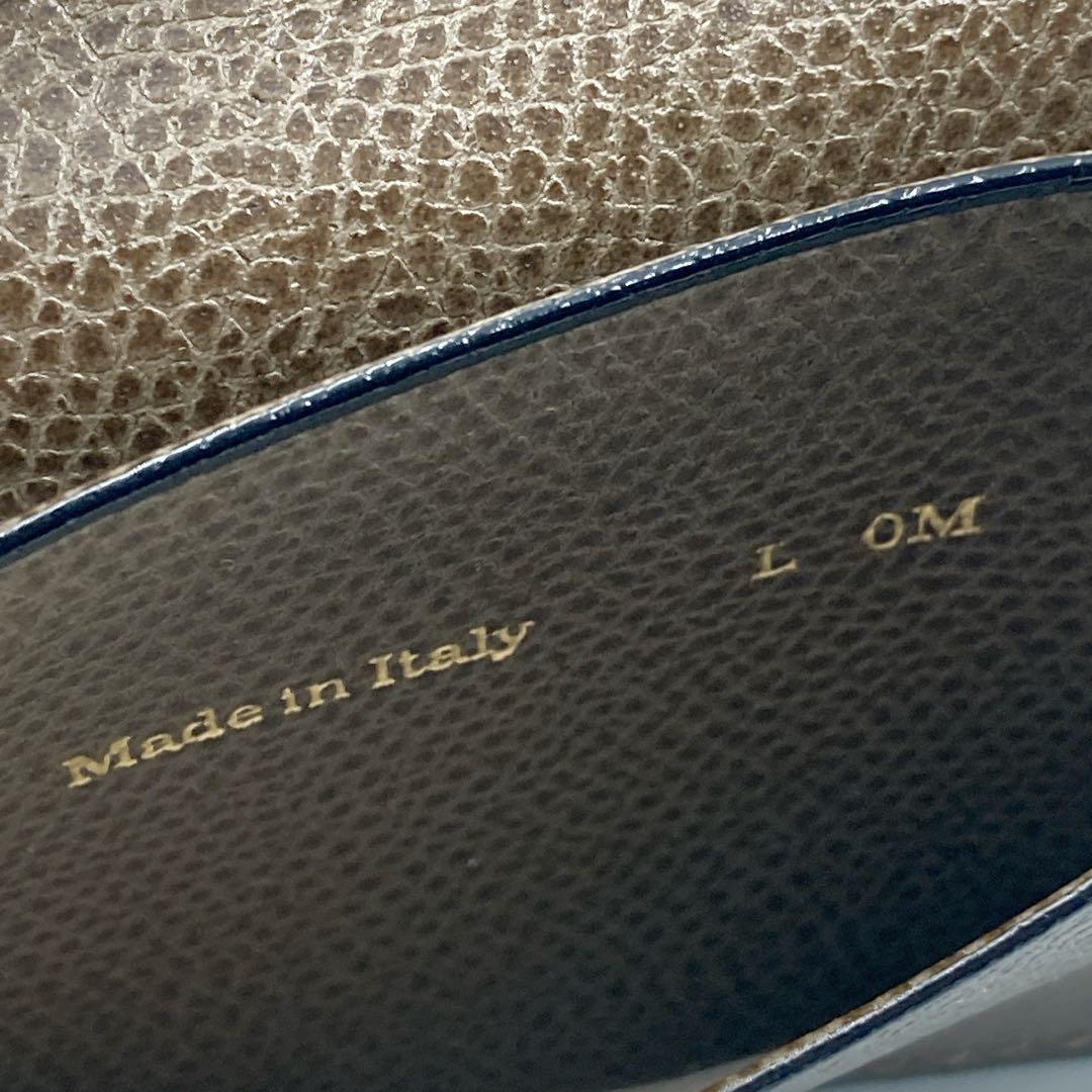 【美品】VALEXTRA ヴァレクストラ レザー 名刺入れ カードケース GRY