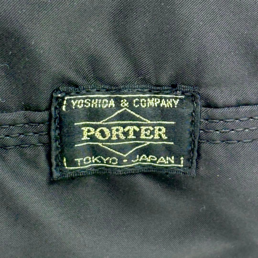 【極美品】ポーター　ミニボストンバッグ　筒形　タンカー　黒