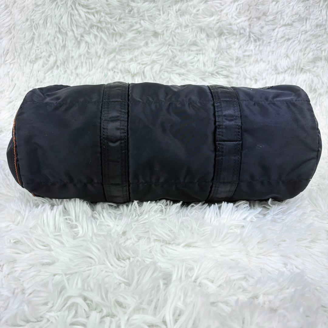 【極美品】ポーター　ミニボストンバッグ　筒形　タンカー　黒