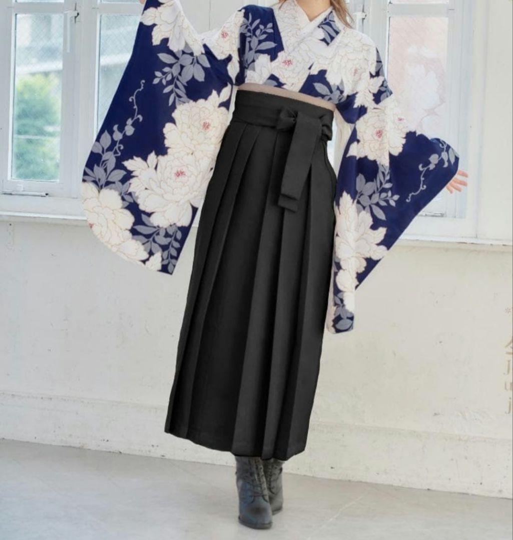 美品！ANDANTE 卒業式 袴セット ネイビー 古典ロマン 定価29160円