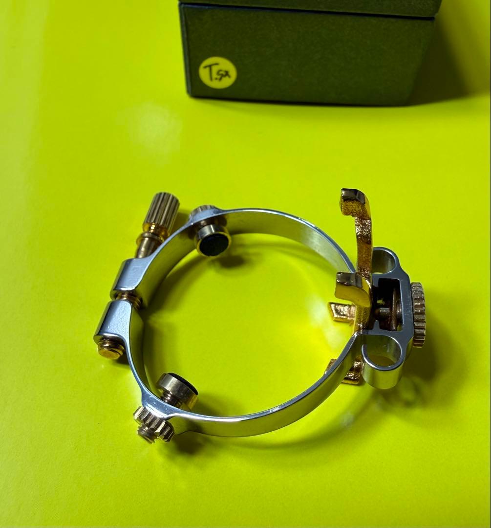 JLVリガチャー テナーサックス用、 アルトクラリネット用　プラチナメッキ