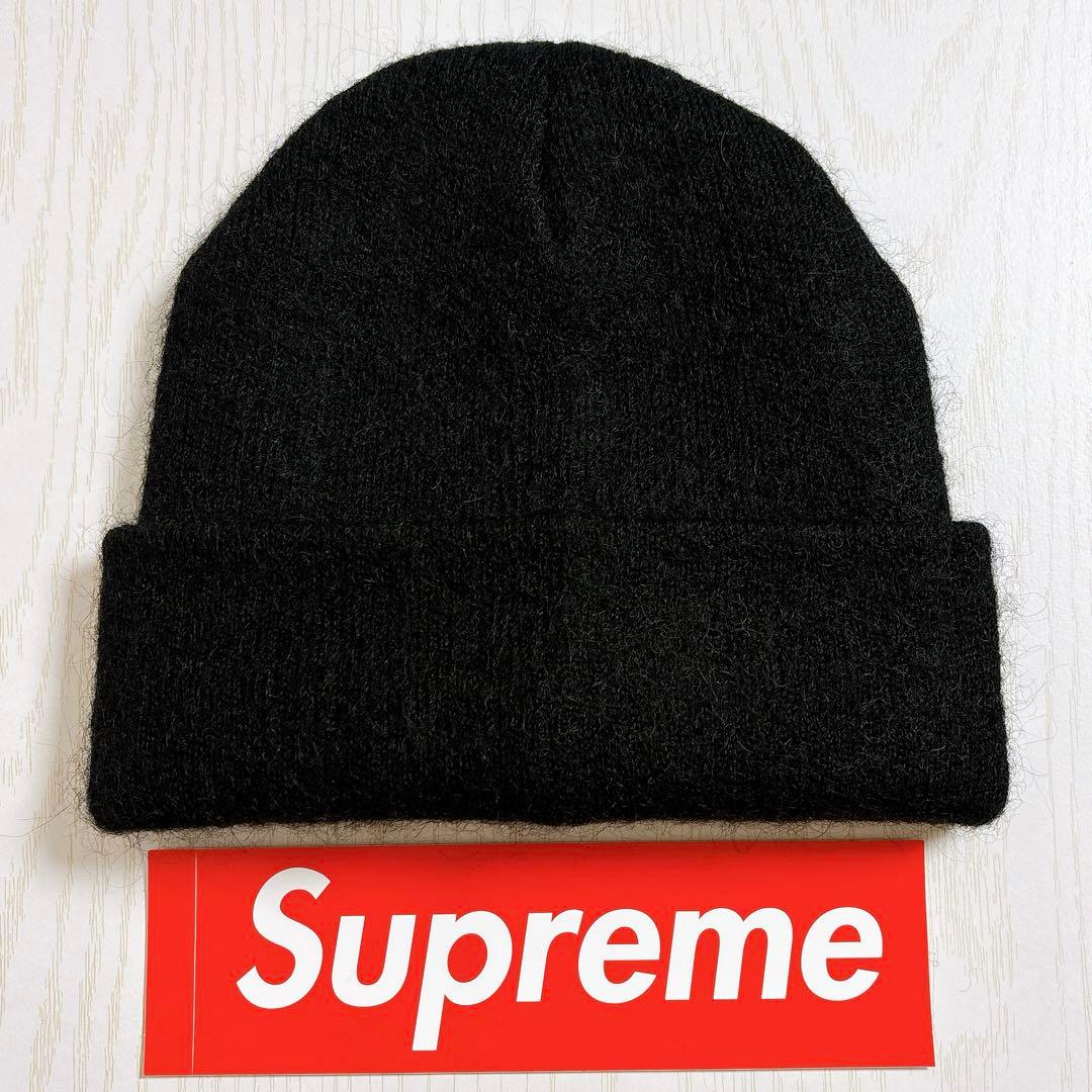 Supreme ニット帽　ビーニー　モヘア　mohair ブラック　黒　野村周平