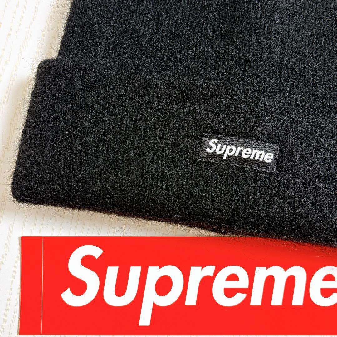 Supreme ニット帽　ビーニー　モヘア　mohair ブラック　黒　野村周平