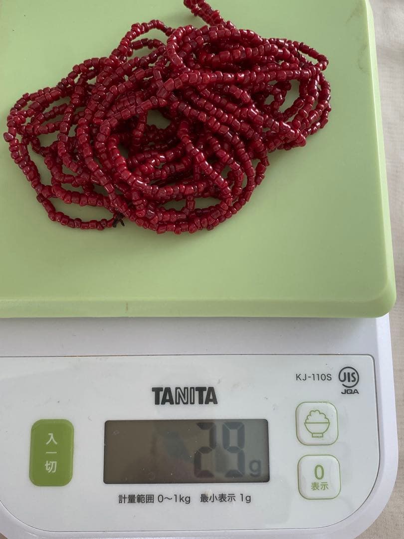 赤珊瑚　血赤珊瑚　ロングネックレス