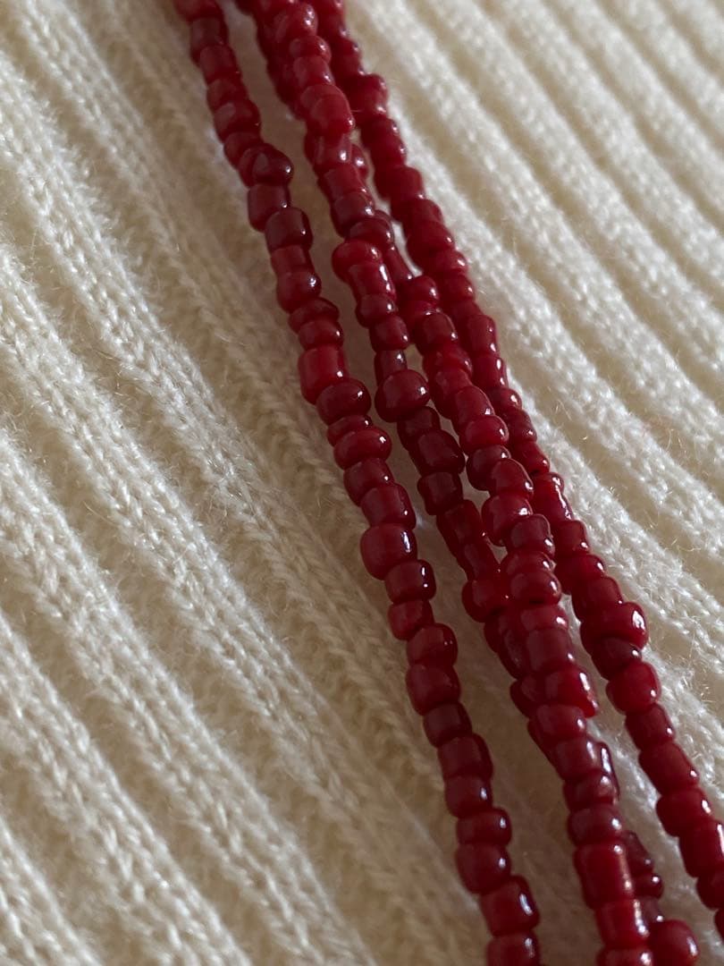 赤珊瑚　血赤珊瑚　ロングネックレス