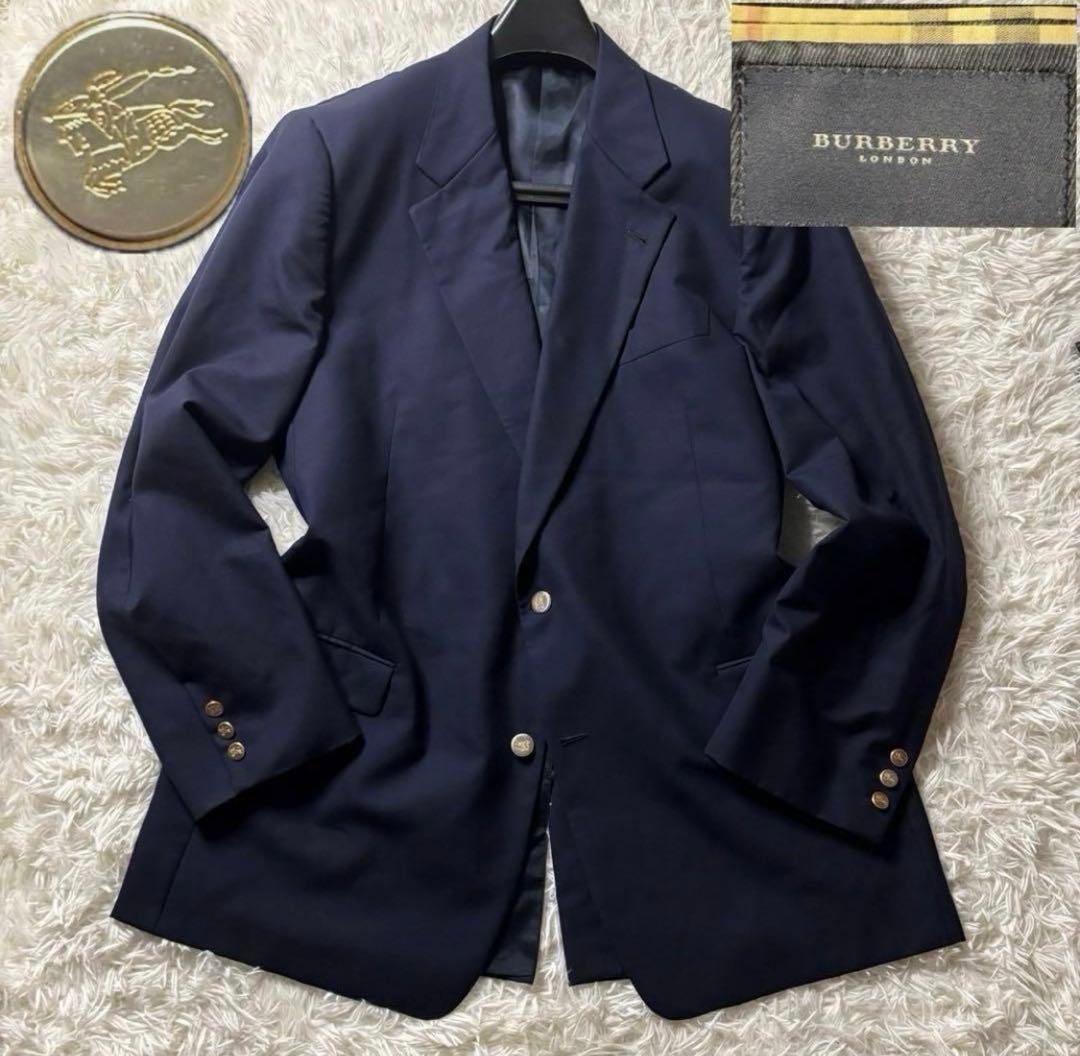 BURBERRY LONDON 紺ブレ2つボタン USA製 金ボタン
