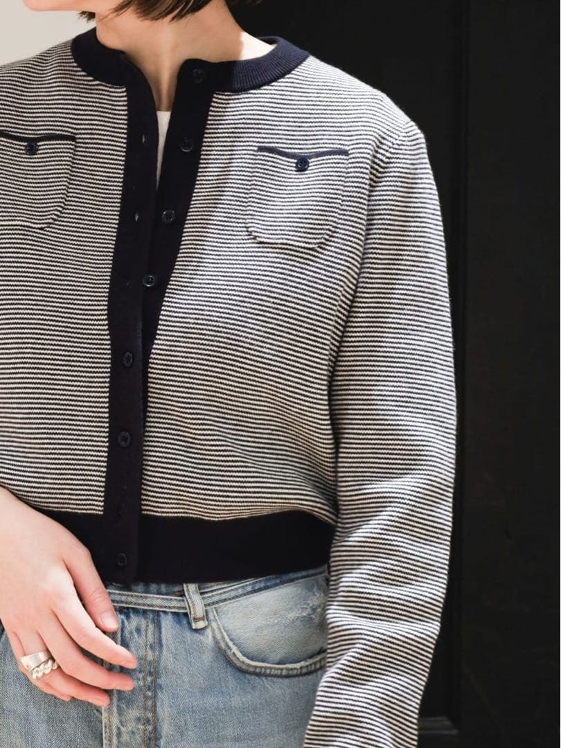 CABaN キャバン　ストライプ カーディガン　美品