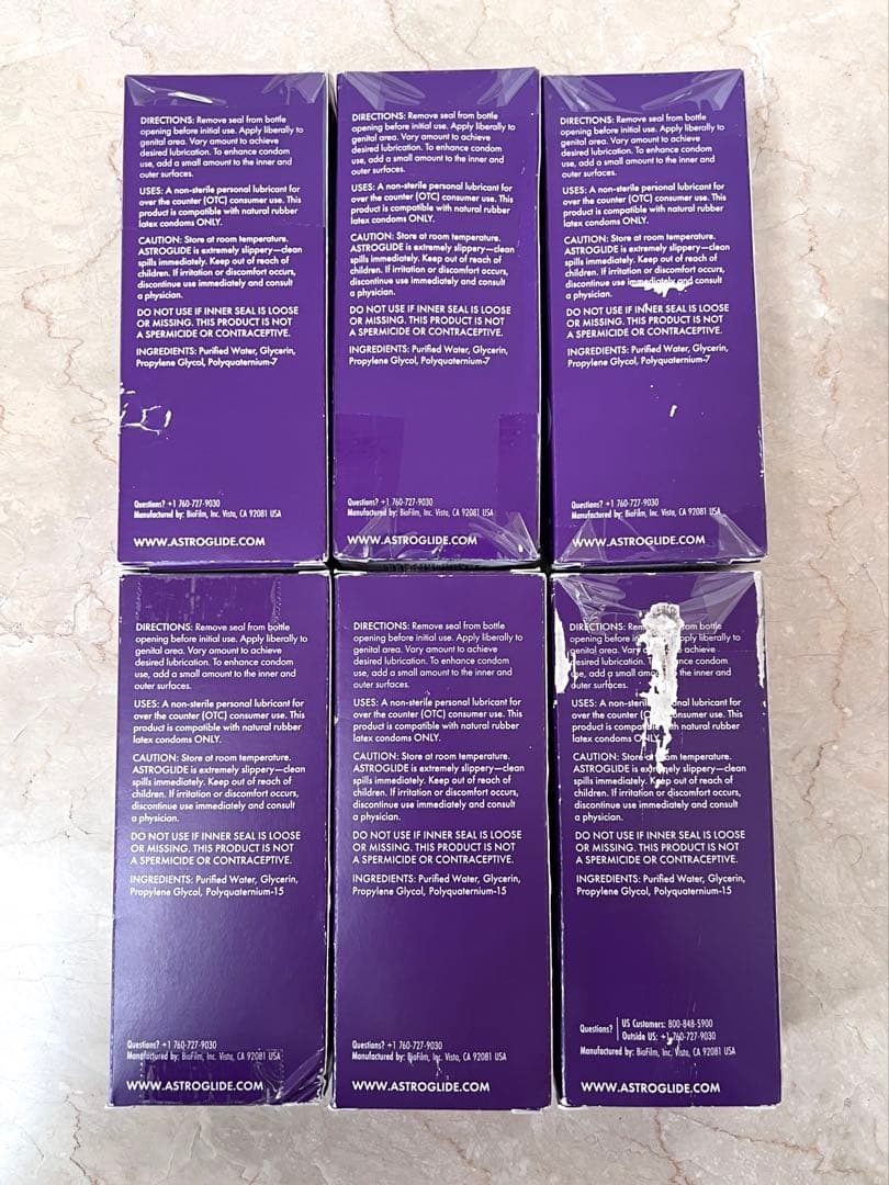 ASTROGLIDE アストログライド 6本セット