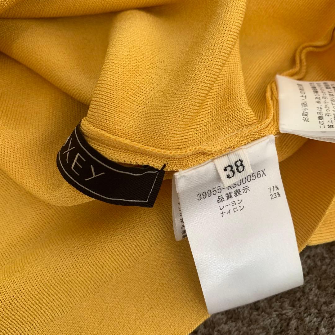 美品　FOXEY EVERYDAY CARDIGAN　アンティークミモザ　38