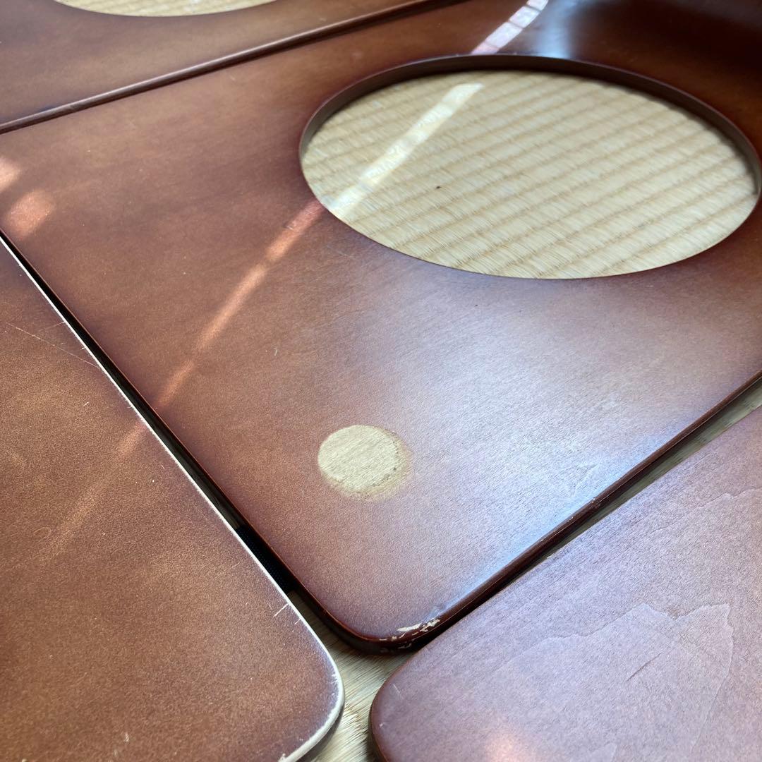 【6脚まとめ売り】 木製座椅子 曲げ座椅子 和座椅子 旅館座椅子　古民家