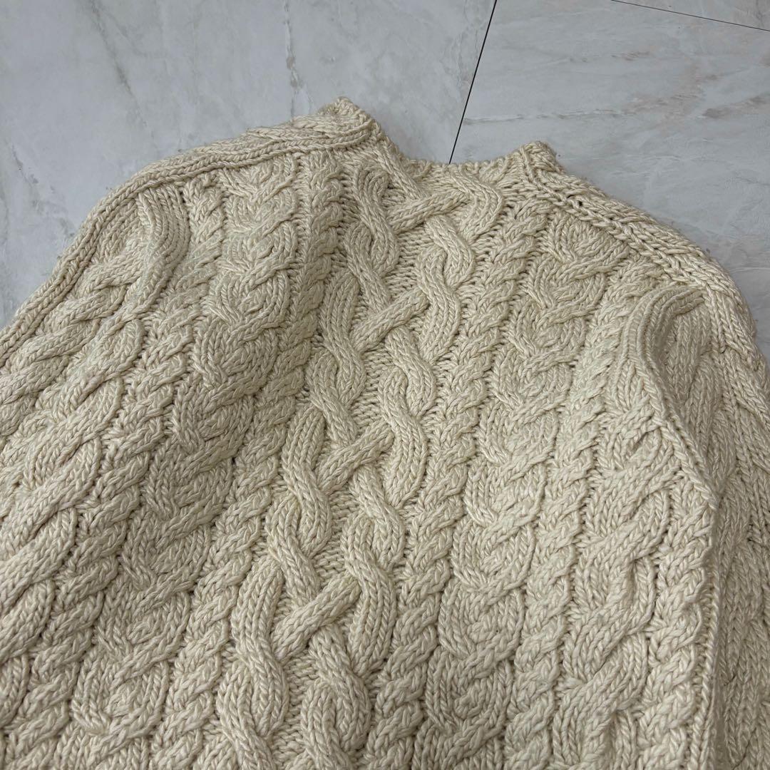 【シルク50%】ラルフローレン ブラックレーベル ケーブルニット カーディガン