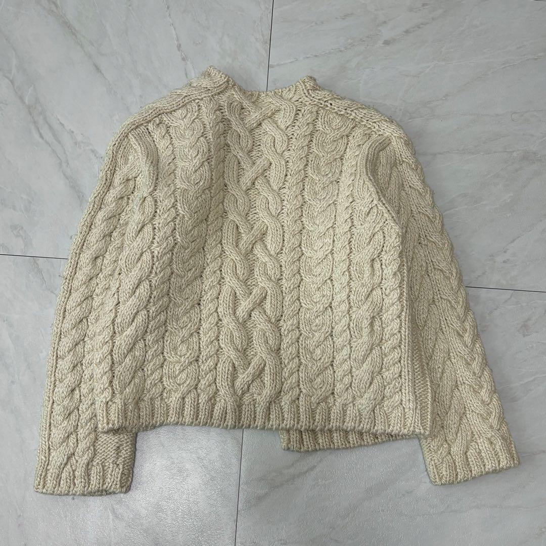 【シルク50%】ラルフローレン ブラックレーベル ケーブルニット カーディガン