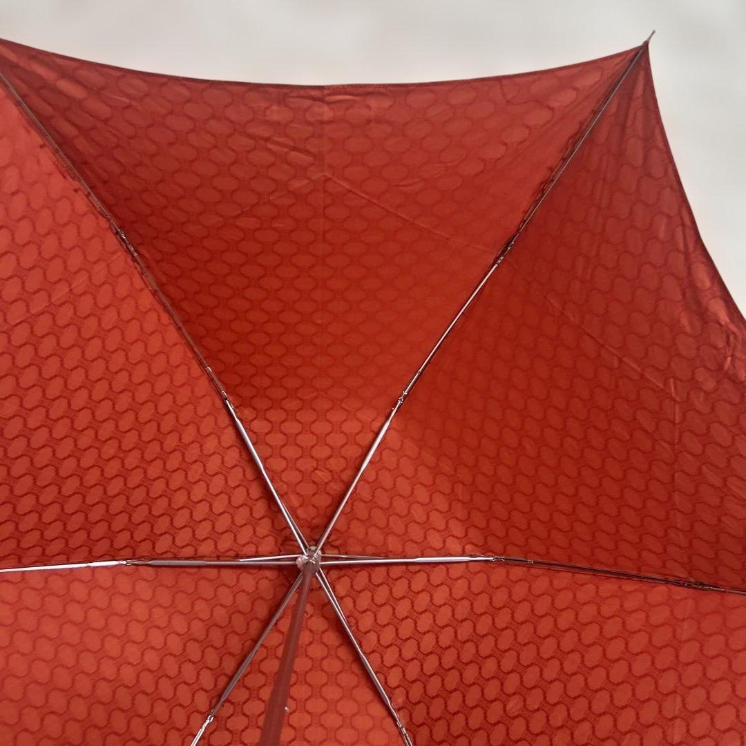 ✨未使用・タグ付き✨セリーヌ CELINE マカダム 総柄 折り畳み傘 ボルドー