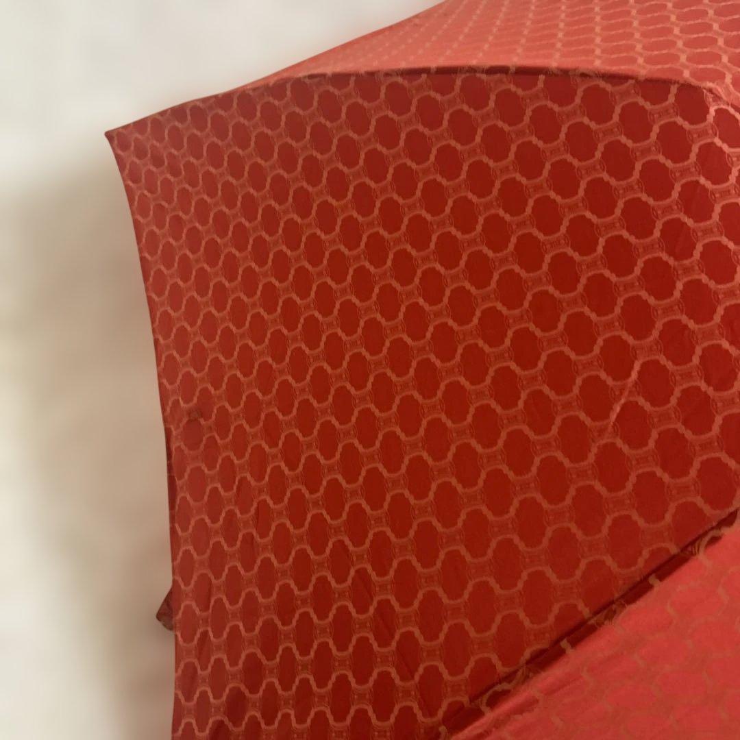 ✨未使用・タグ付き✨セリーヌ CELINE マカダム 総柄 折り畳み傘 ボルドー