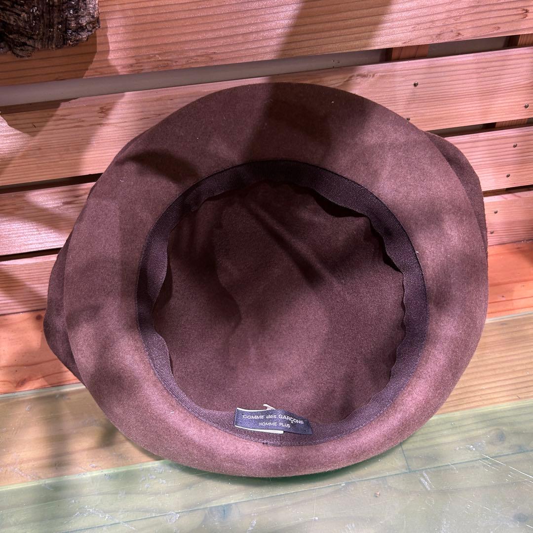 COMME des GARCONSギャルソン ブラウン ウール フェルトハット