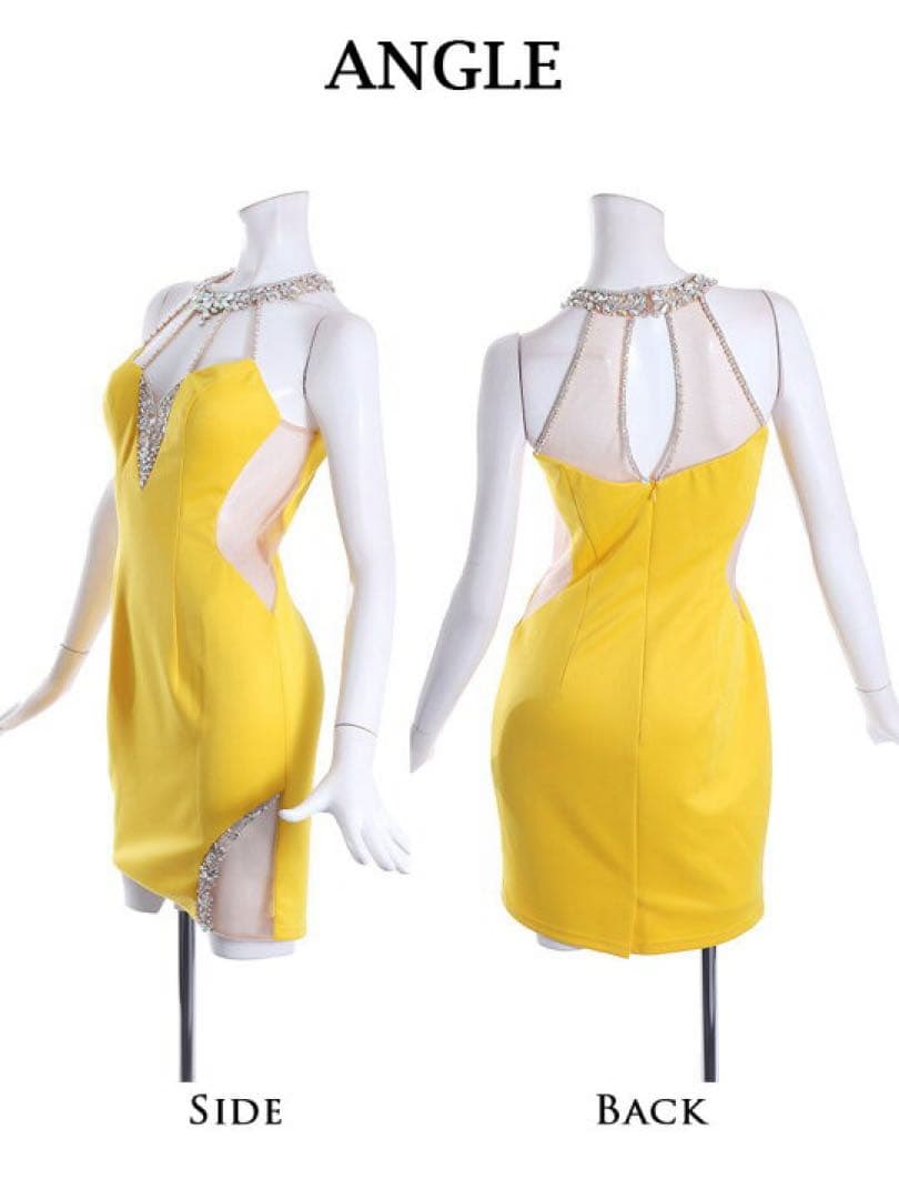 AngelR エンジェルアール キャバクラ ドレス ビジュー ホルターネック