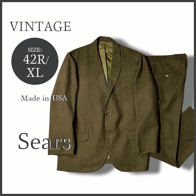 専用60s Vintage Sears シアーズ USA製 セットアップ４２XL