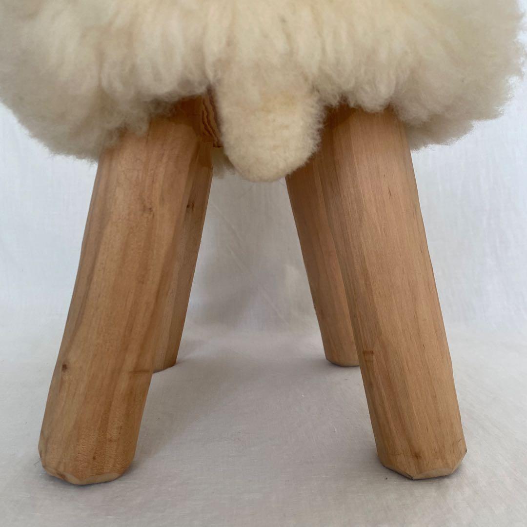 羊のスツール 子羊 オブジェ 置物