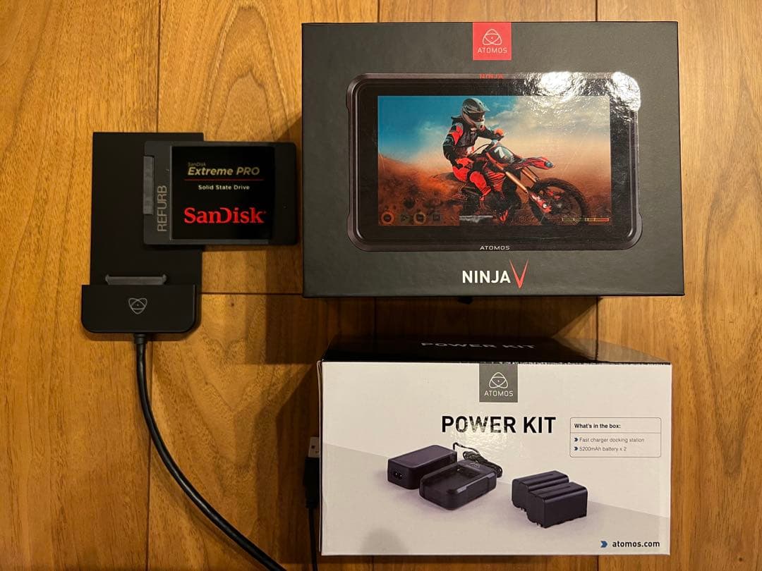 ATOMOS NINJA V＋バッテリー＋ドッキングステーション＋SSD480G