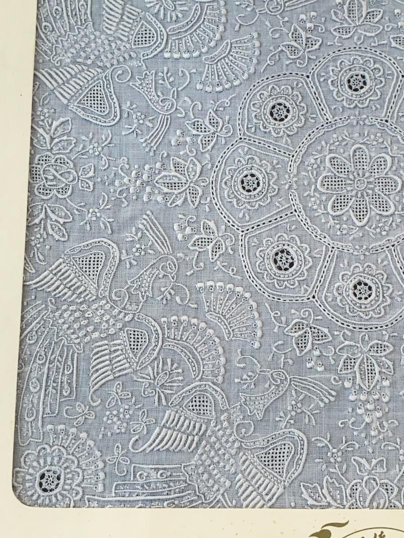 【お値下】未使用☆汕頭(スワトウ)手刺繍 鳳凰 ハンカチ 30cm