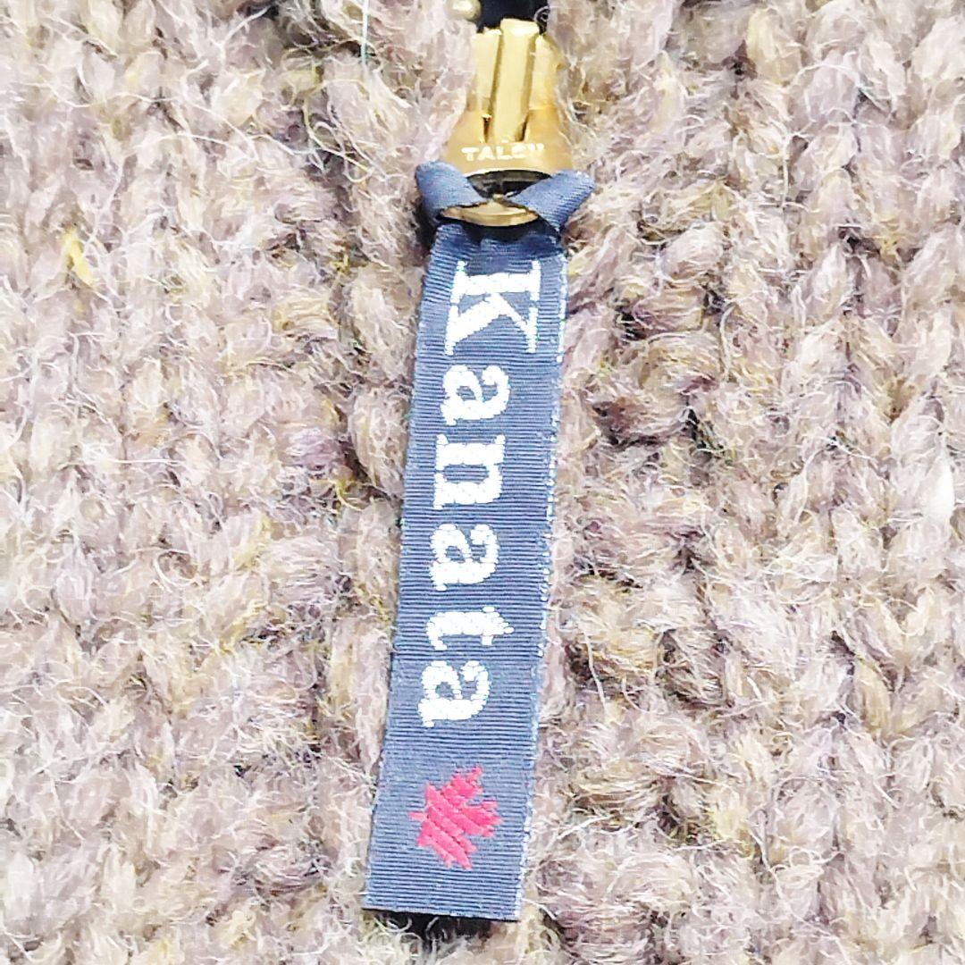 Kanata カナタ カウチンニット ベスト オルテガ柄 イーグル柄 ブラウン