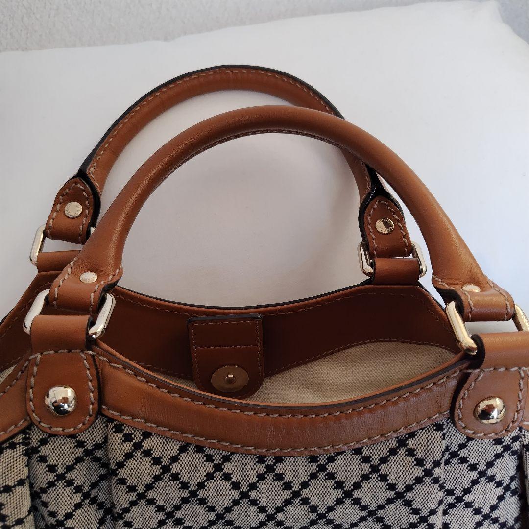 【本日2/8限定値下げ】GUCCI ダイヤモンドパターン ハンドバッグ