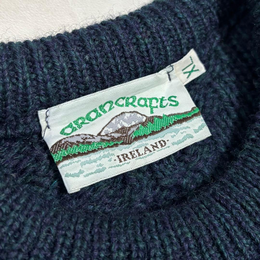 アイルランド製 Aran Crafts フィッシャーマン セーター XLアラン