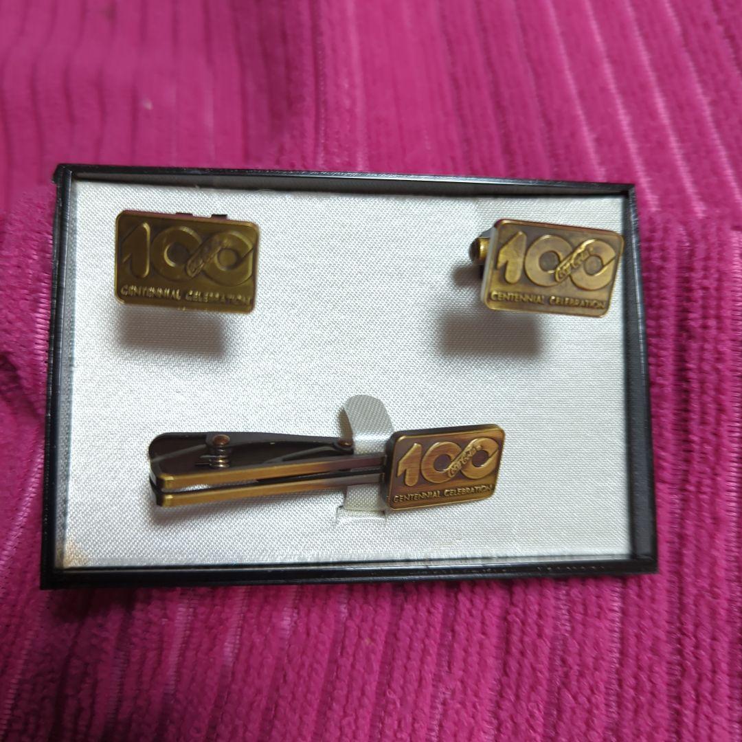 コカコーラ100周年記念タイピンカフスセット