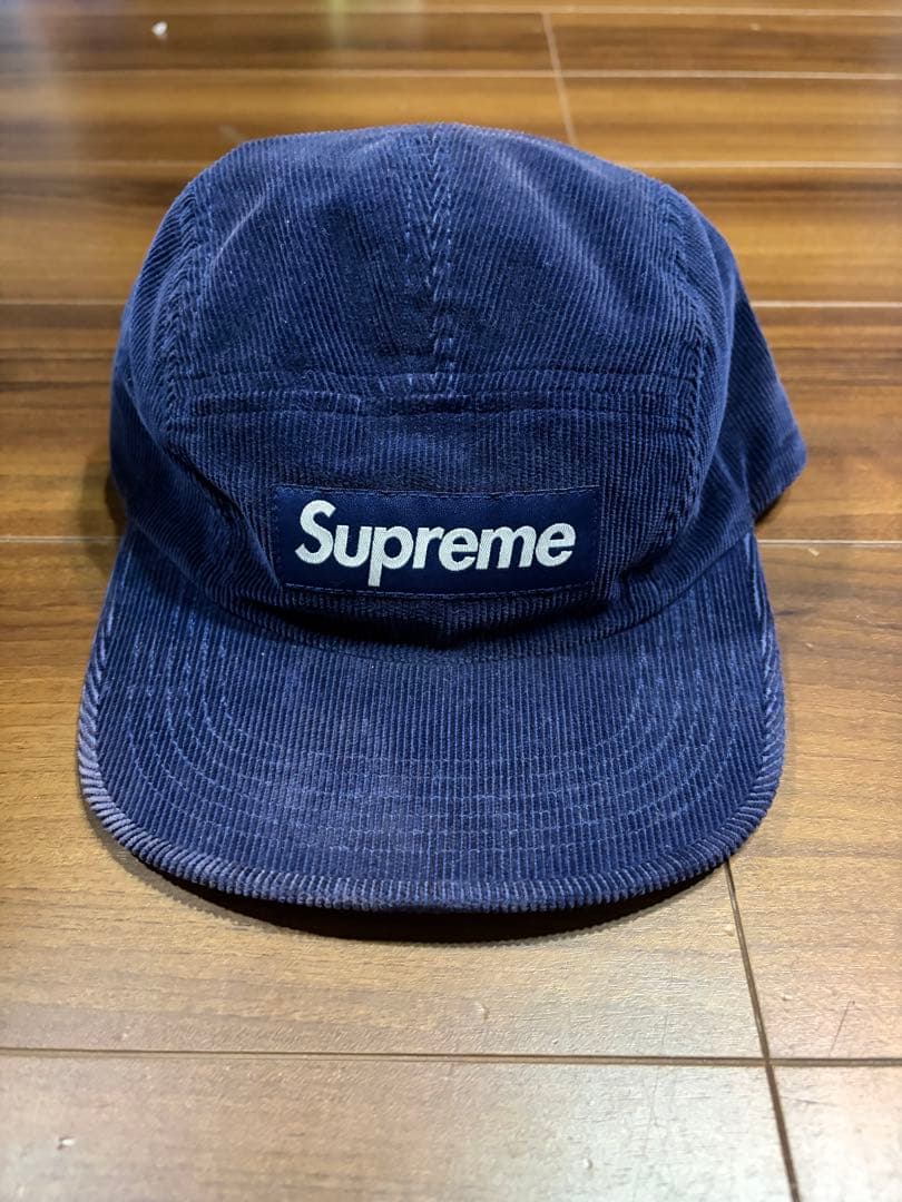 supreme キャップ　コーデイュロイ
