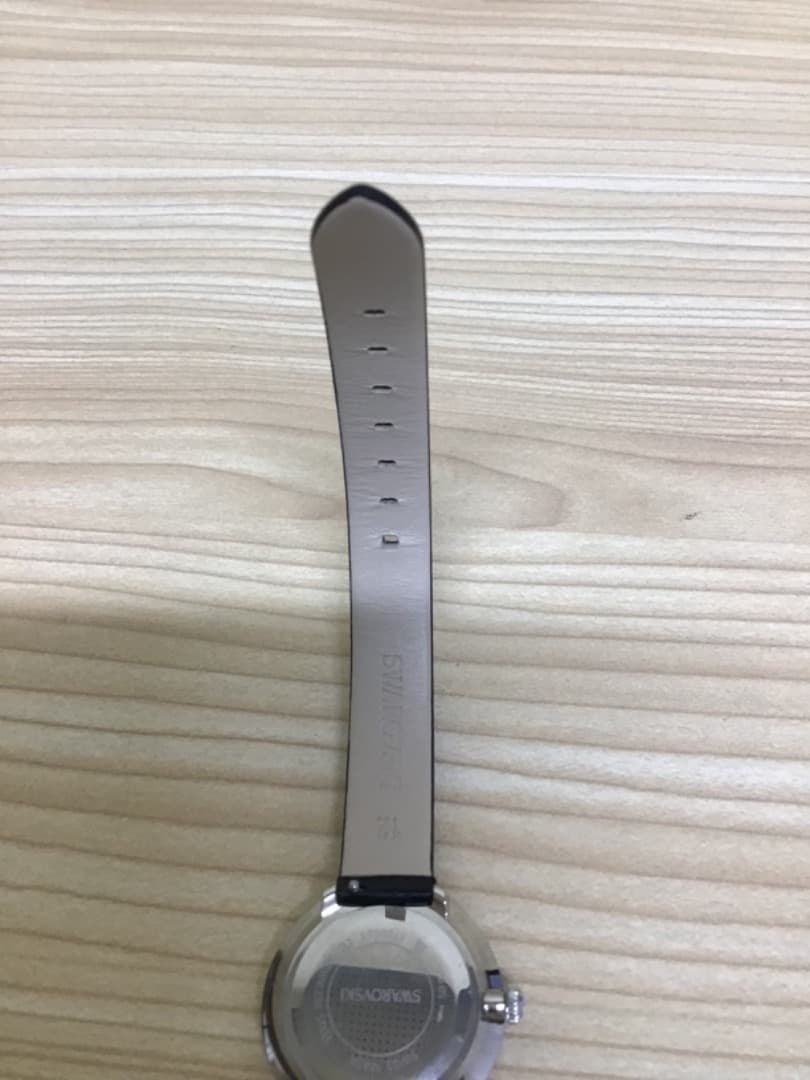 【WＲ】Swarovski ラバーベルト 時計　5706663 稼働品