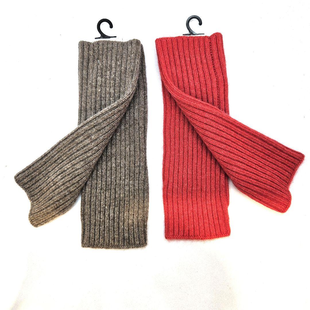 新品 ユニクロ アニヤ・ハインドマーチ カシミヤ アームウォーマー 2点セット