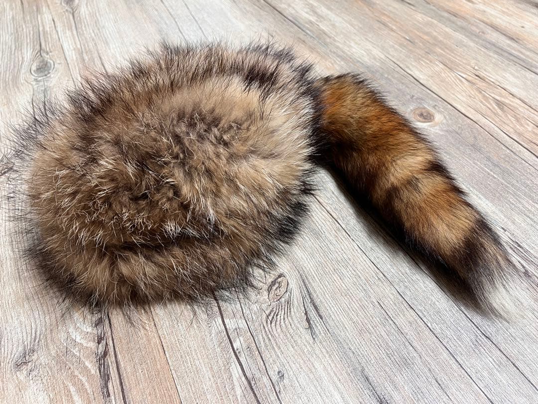 リアルファー ロシア帽子 ふわふわ 毛皮 ラクーン