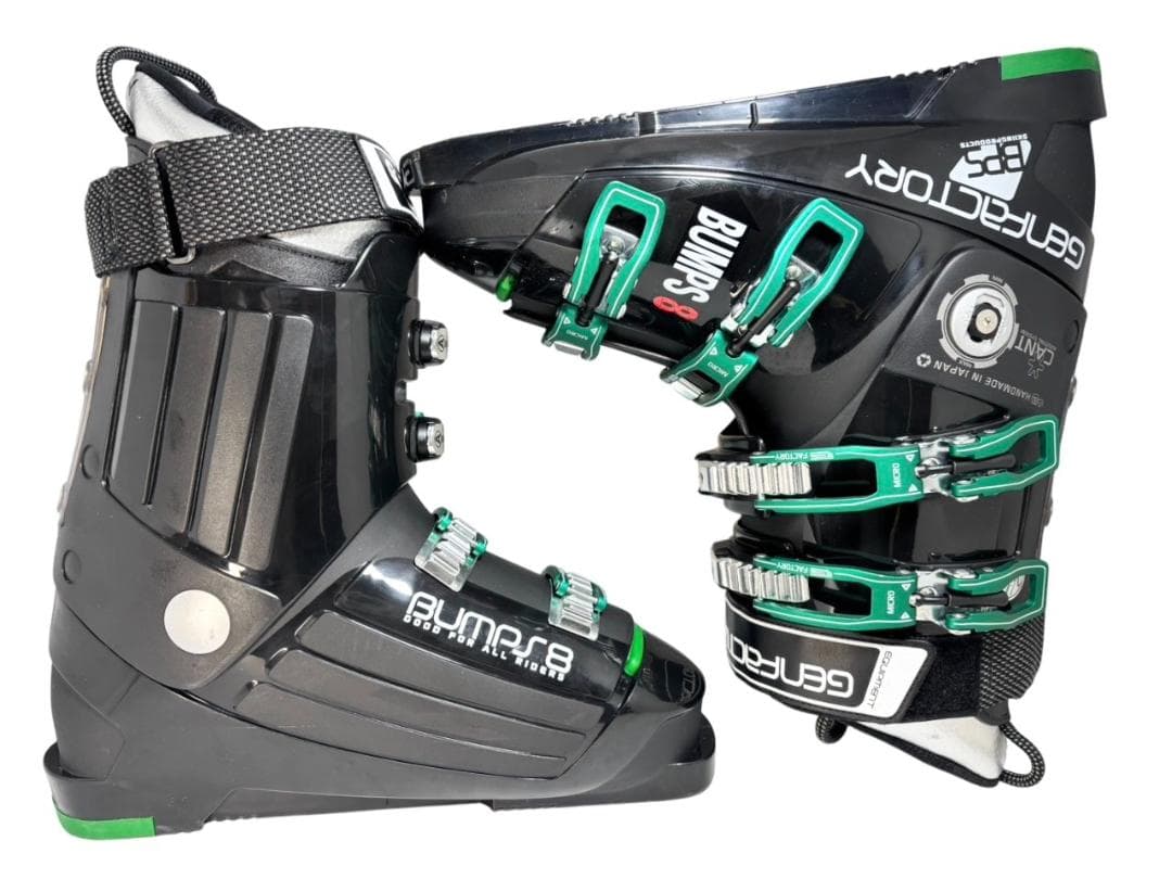 【美品】GENFACTORY BUMPS8 バンプス8 スキー ブーツ グレー