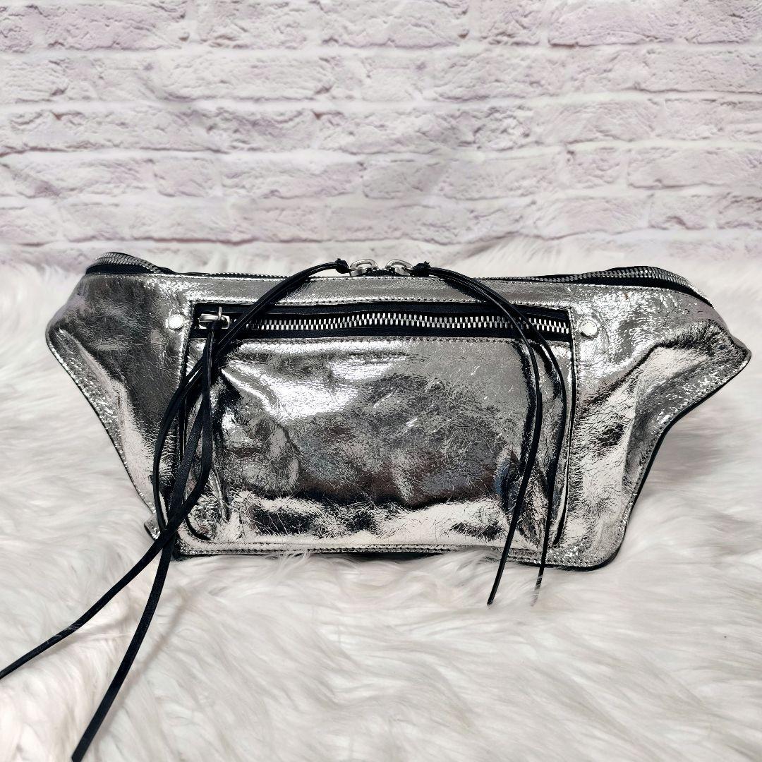 希少☆rag & bone シルバー　エリオットファニーパック　ウエストバッグ