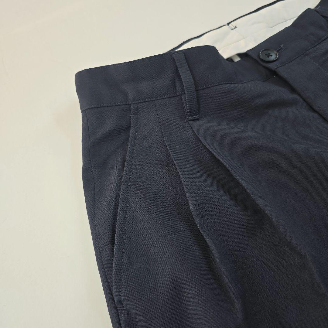 極美品★スティーブンアラン　2プリーツ テーパード パンツ　1.9万　ウール　S