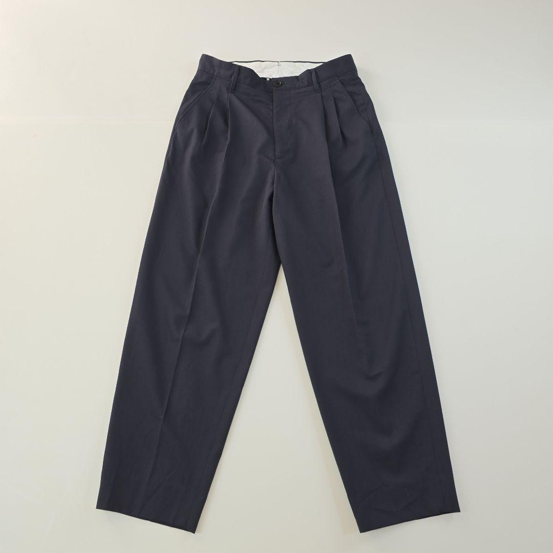 極美品★スティーブンアラン　2プリーツ テーパード パンツ　1.9万　ウール　S