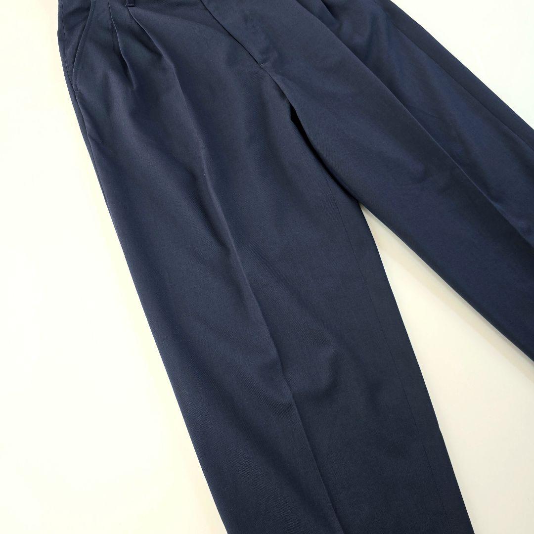 極美品★スティーブンアラン　2プリーツ テーパード パンツ　1.9万　ウール　S