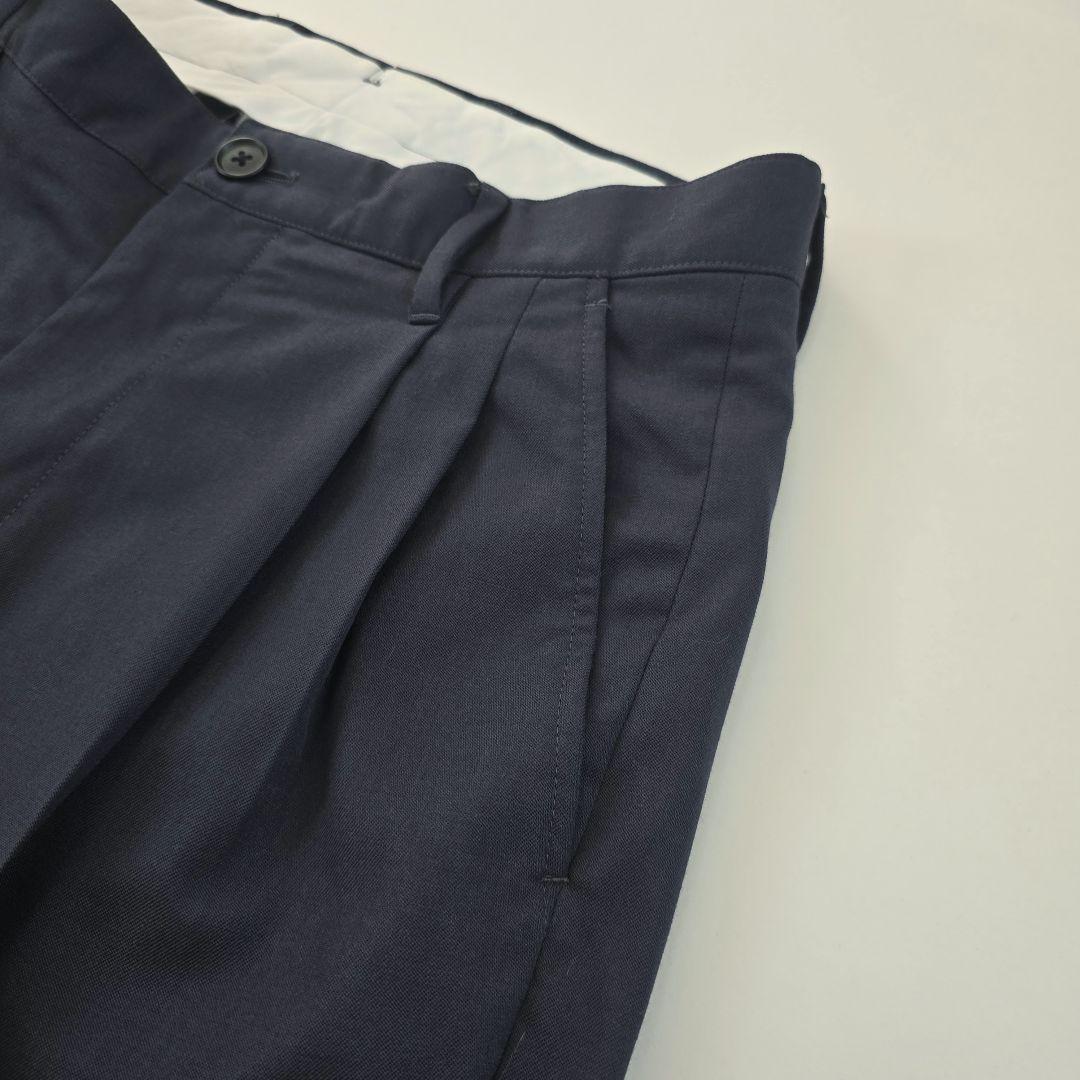 極美品★スティーブンアラン　2プリーツ テーパード パンツ　1.9万　ウール　S