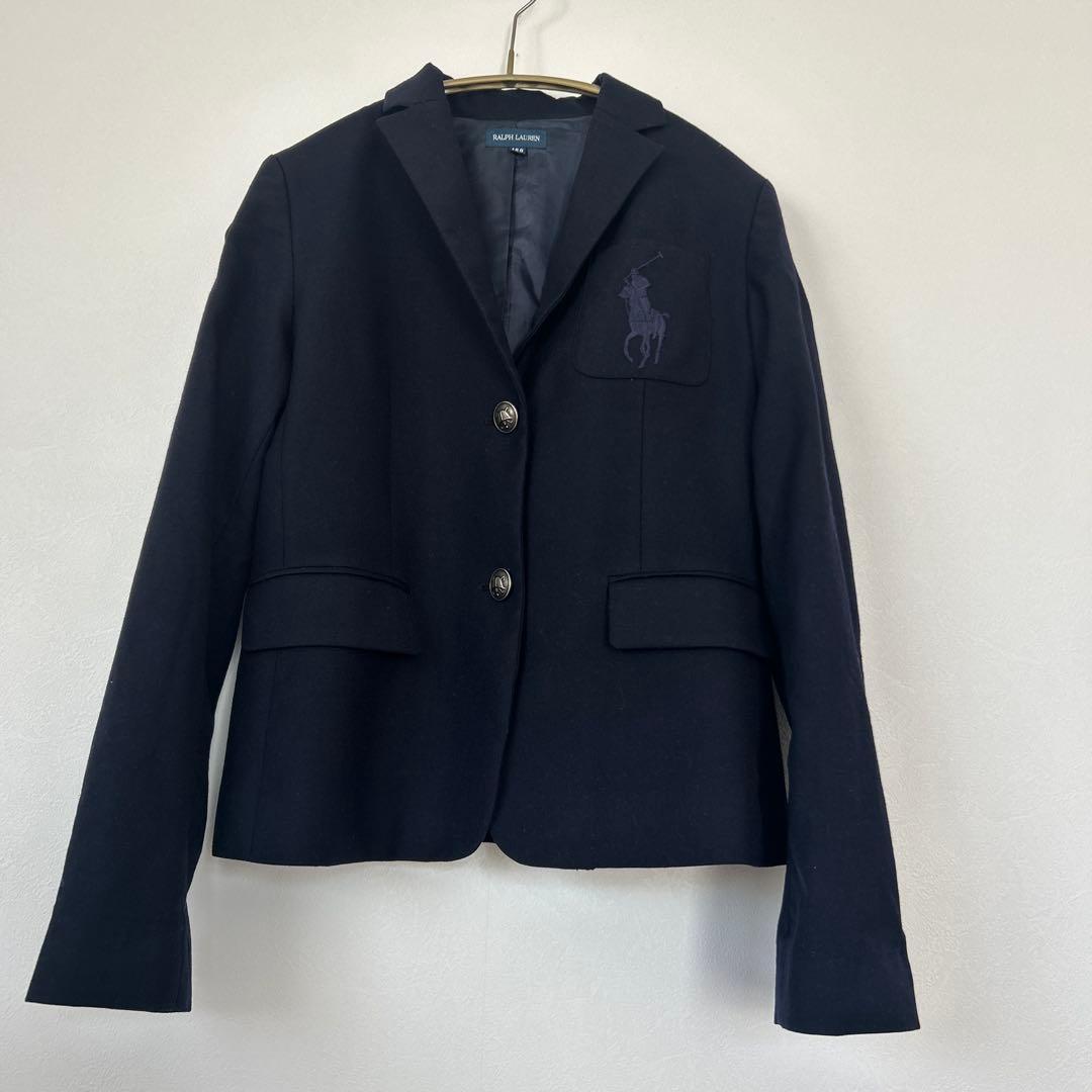 Ralph Lauren ネイビー ブレザー 160サイズ　卒業式　ビックポニー