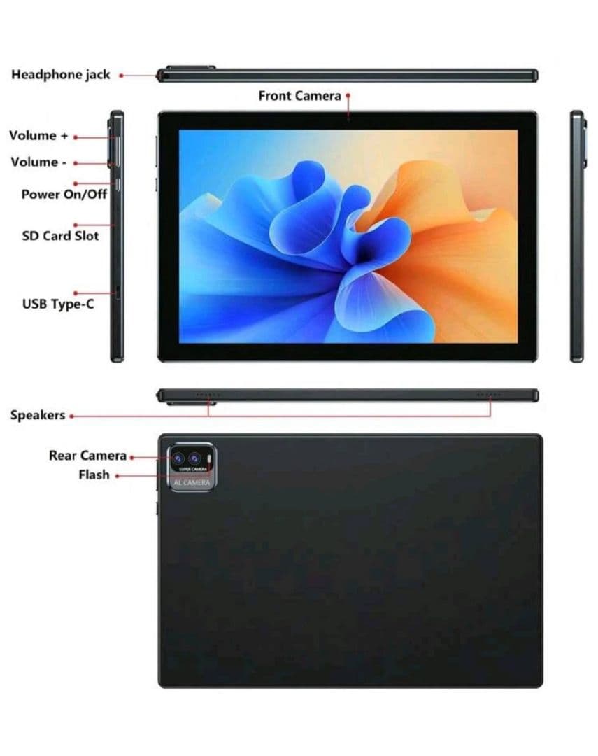 ②新品未開封 Android15 タブレット 10インチ 128GB