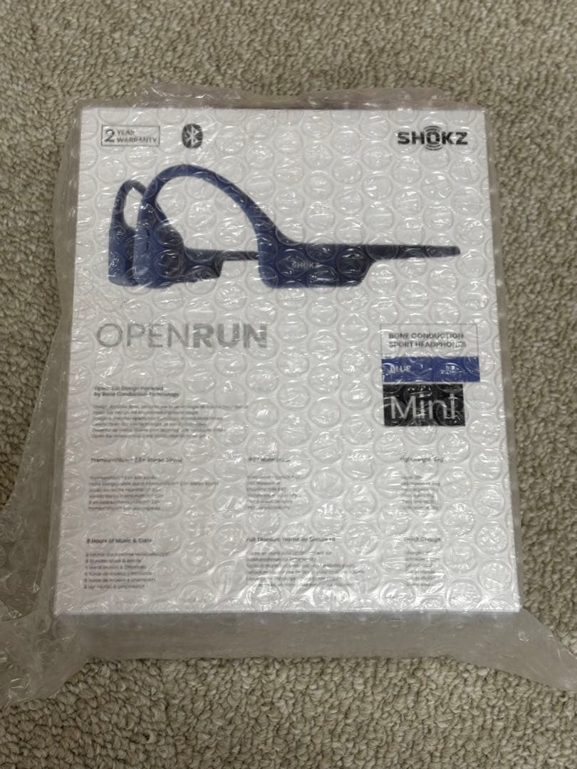 【新品・訳アリ】SHOKZ OPENRUN Mini 骨伝導イヤホン ブルー